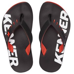 Chinelo Infantil Kenner Red Kids Menino Preto e Vermelho