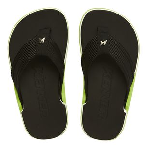 Chinelo Infantil Kenner NK6 Pro Kids Menino Preto e Verde