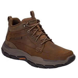 Bota Masculina Cadarço Adventure Skechers Marrom