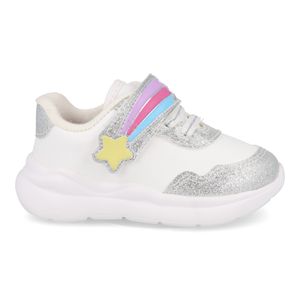 Tênis Casual Molekinha Estrela Infantil Branco