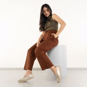 Tênis Slip On Bottero Couro Dourado Metalizado