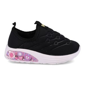 Tênis Molekinha Preto Love Infantil