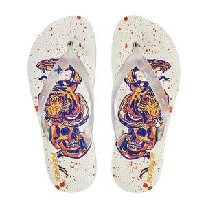 Chinelo Infantil Kenner Summer Old School Kids Branco