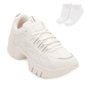 Tênis Chunky Sneakers Ramarim e Meia Off White