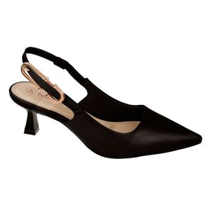 Sapato Slingback Bebecê Feminino Preto
