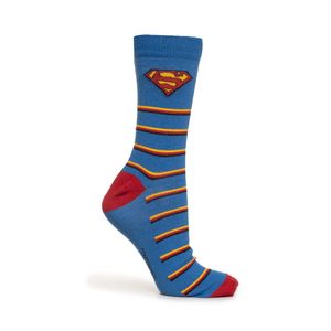 Meia Constantino Warner Superman Masculina Azul