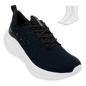 Tênis Olympikus Reflect e Meia Masculino Marinho e Preto