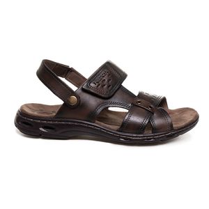 Sandália Pegada Confort Masculina Marrom