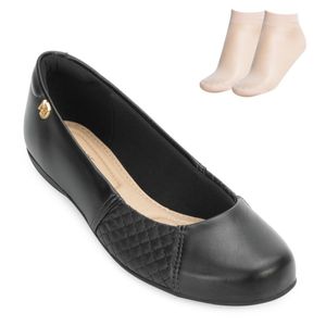 Sapatilha e Meia Modare Feminino Preto
