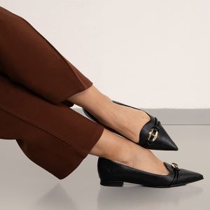 Sapatilha Vizzano Bico Fino Feminina Preto