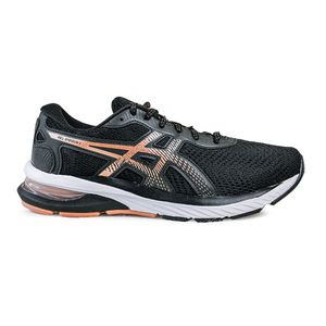 Tênis Esportivo Asics Preto e Rosê Feminino