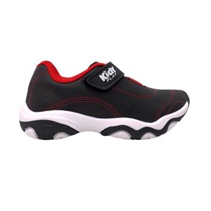 Tênis Casual Kidy Play Preto e Vermelho Juvenil Masculino