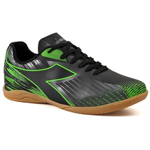 Chuteira Unissex Diadora Squadra III Futsal Preto e Cinza