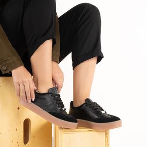 Tênis Vizzano Camurça Preto Casual Feminino