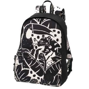 Mochila Farm Xodó Bichos na Floresta Preto