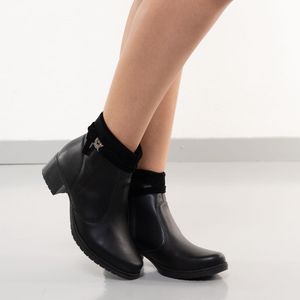 Bota Mississipi Cano Curto Feminina Preta
