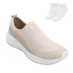 Tênis Slip On Kolosh Feminino Rosa e Meia