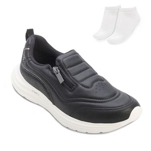 Tênis Casual Kolosh Feminino Preto e Meia