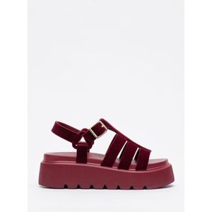 Sandália Papete Petite Jolie Flow Sandal Feminina Vermelho Merlot
