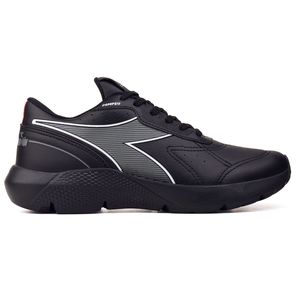 Tênis Corrida Unissex Diadora Pompeu Preto e Chumbo