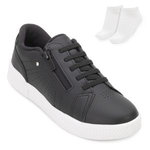 Tênis Casual Kolosh Feminino Preto e Meia