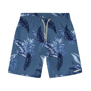 Bermuda Rovitex Kids Folhagem Infantil Azul