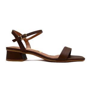 Sandália Salto Vizzano Feminino Marrom