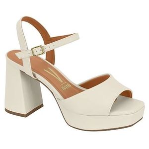 Sandália Salto Vizzano Feminino Off White