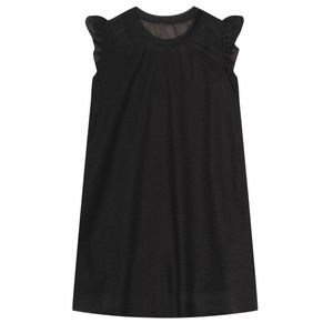 Vestindo Manga Curta Select Princesa Infantil Preto