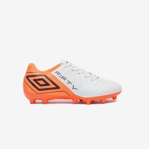Chuteira Campo Umbro Fifty VI Jr Branca