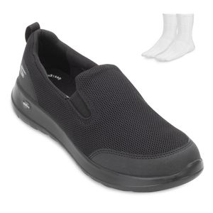 Tênis Skechers Go Walk Max e Meia  Masculino Preto