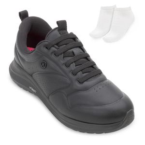 Tênis Esportivo Kolosh Feminino Preto e Meia