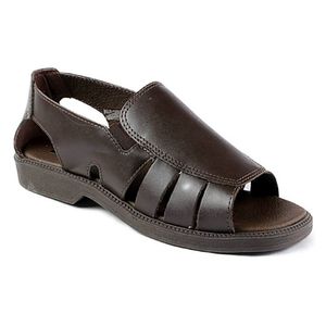 Sandália Flat Itapuã Couro Marrom Masculino