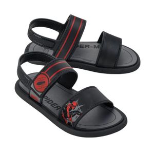Sandália Flats Grendene Juvenil Masculina  Preta