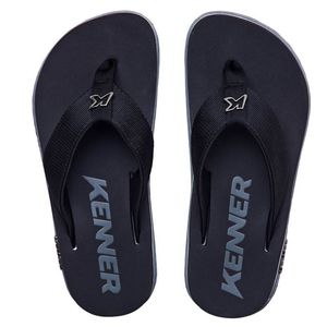 Chinelo Kenner Kivah Line Masculino Preto e Cinza