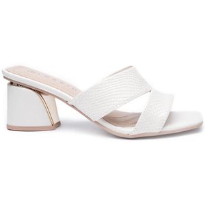 Tamanco Ramarim Tressê Salto Bloco Feminino Off White