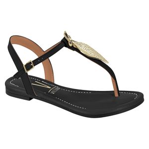 Sandália Flats Vizzano Feminina Preta