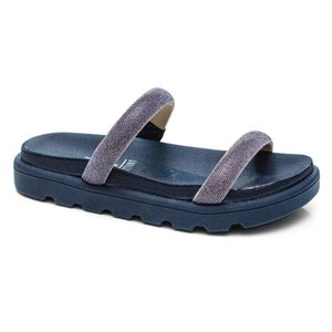 Tamanco Vizzano Flatform Strass Hotfix Marinho Feminino