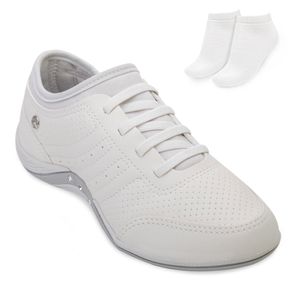 Tênis Casual Kolosh Feminino Branco e Meia