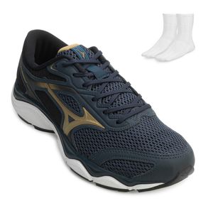 Tênis Mizuno Wave Hawk 5 e Meia MZ24 Masculino