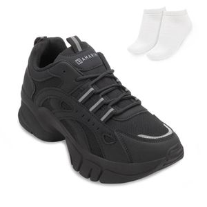 Tênis Chunky Sneakers Ramarim e Meia Preto