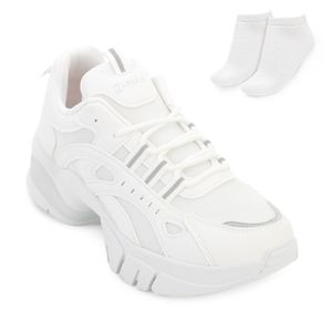 Tênis Chunky Sneakers Ramarim e Meia Branco
