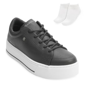 Tênis Casual Ramarim e Meia Feminino Preto