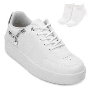 Tênis Casual Ramarim e Meia Feminino Branco