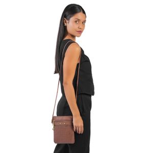 Bolsa Feminina Pequena Transversal Gash Marrom