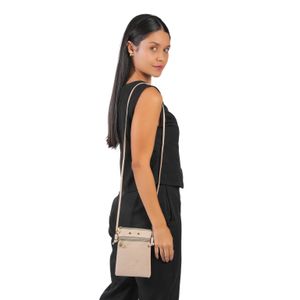 Bolsa Feminina Pequena Transversal Gash Bege