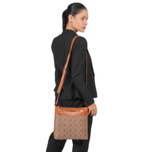Bolsa Feminina Logo Transversal Gash Caramelo