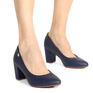Scarpin Modare Salto Médio Feminino Marinho