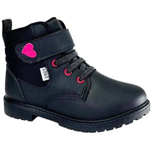 Bota Infantil Klin Rock Mini Menina Preto e Rosa