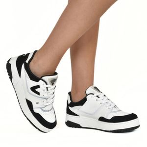Tênis Casual Via Marte Feminino Branco e Preto